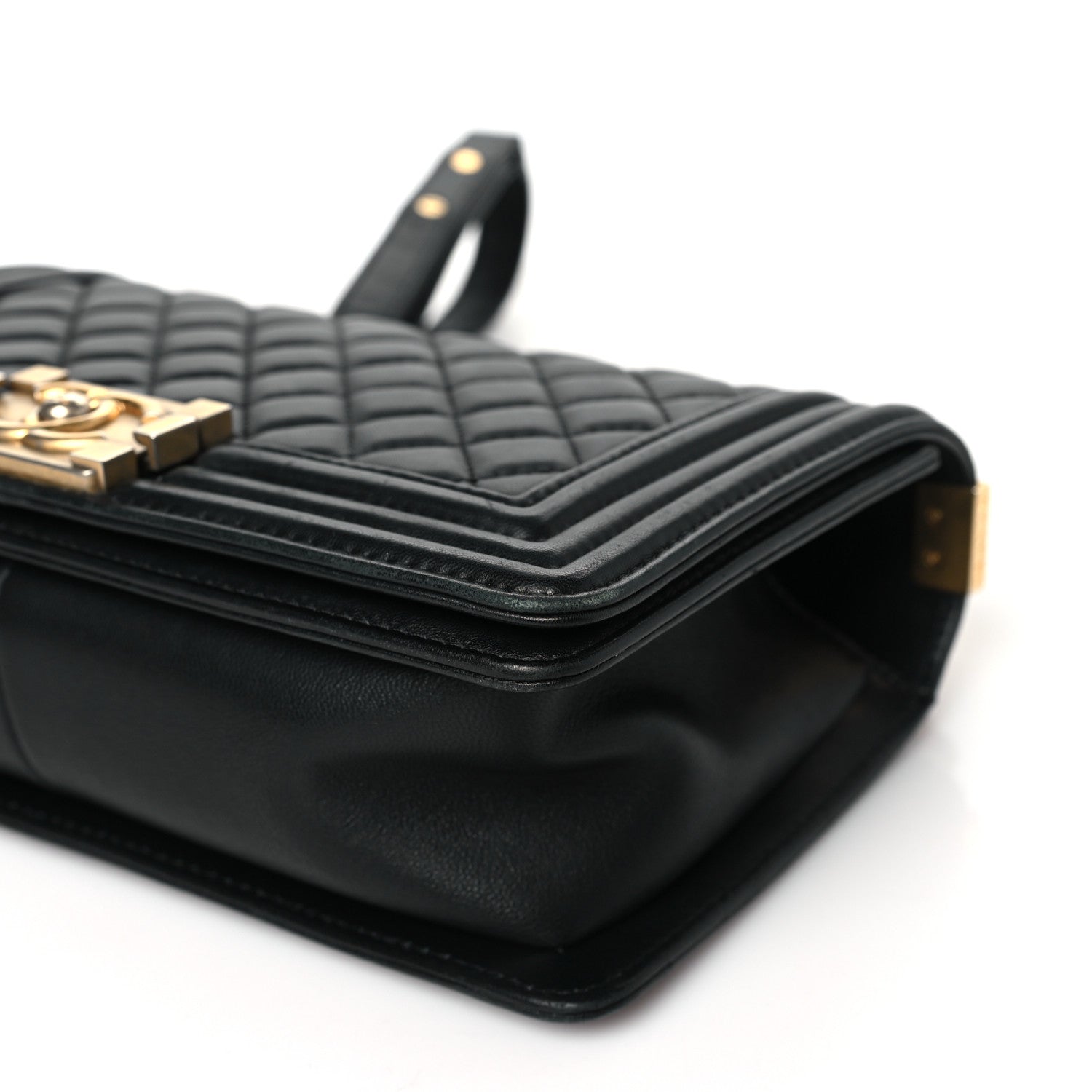 Chanel Lambskin Quilted Medium Boy Flap Black 10 of 10