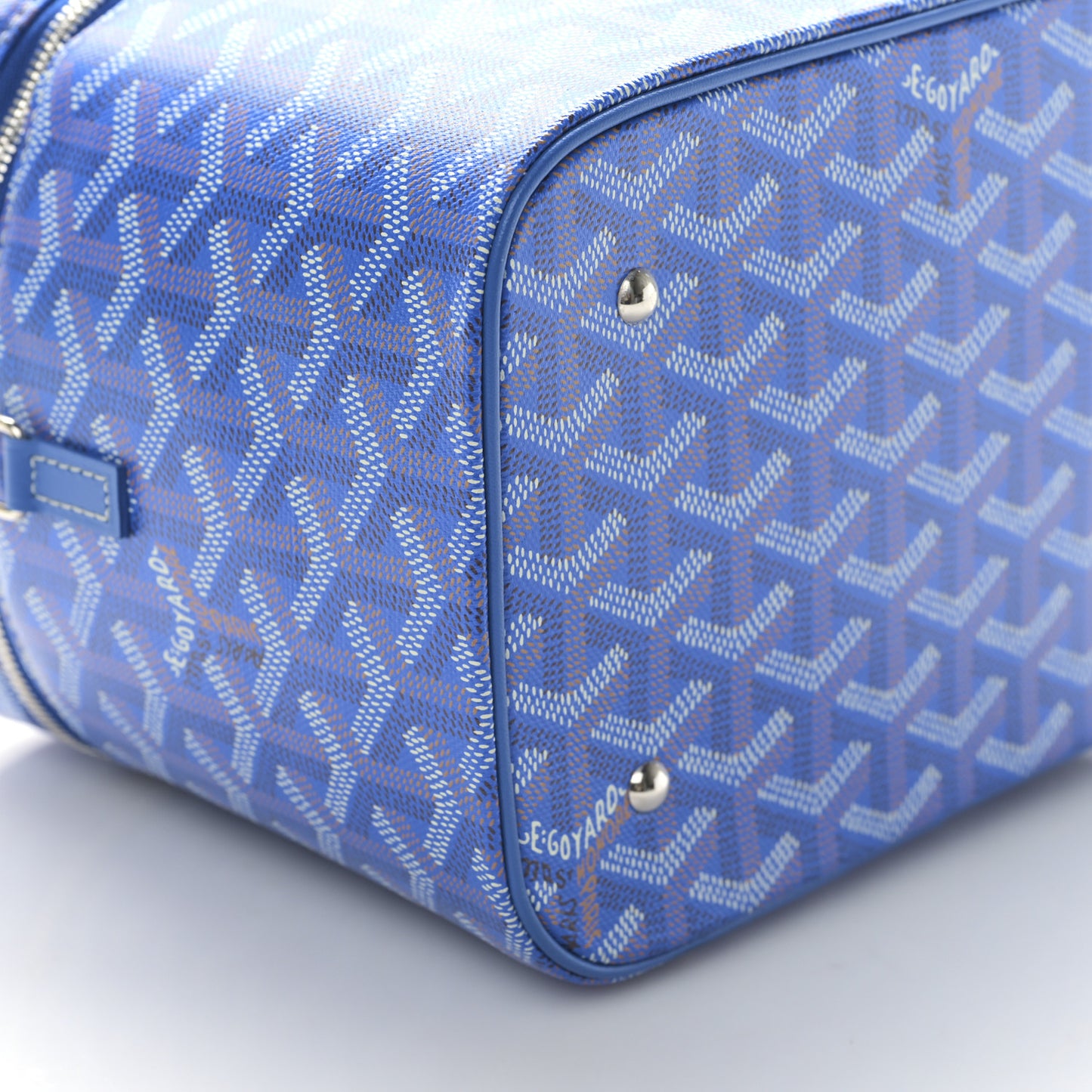 Goyardine Muse Vanity Case Sky Blue