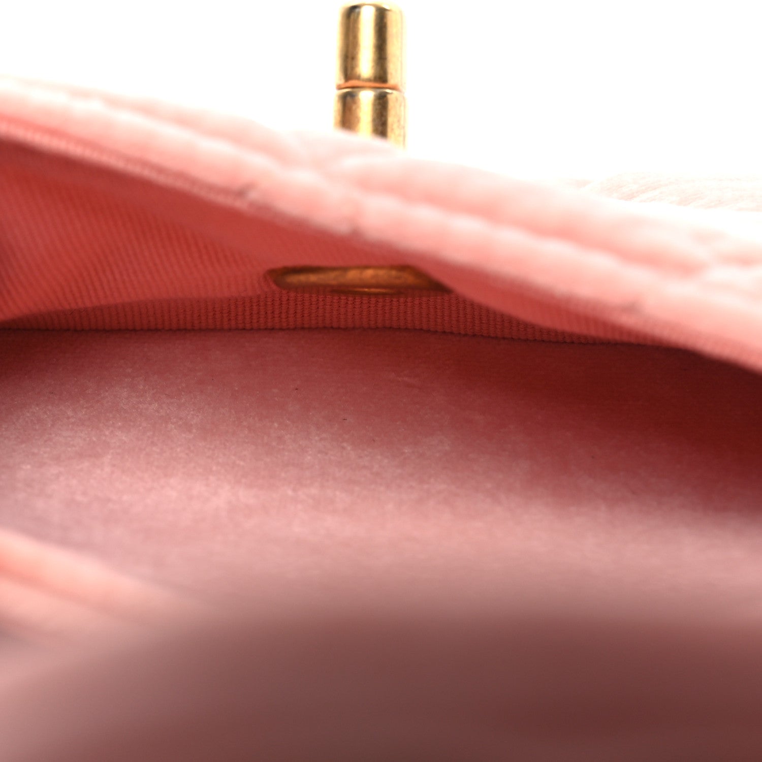 Chanel Velour Quilted Mini Double Frame Flap Rose 5 of 17
