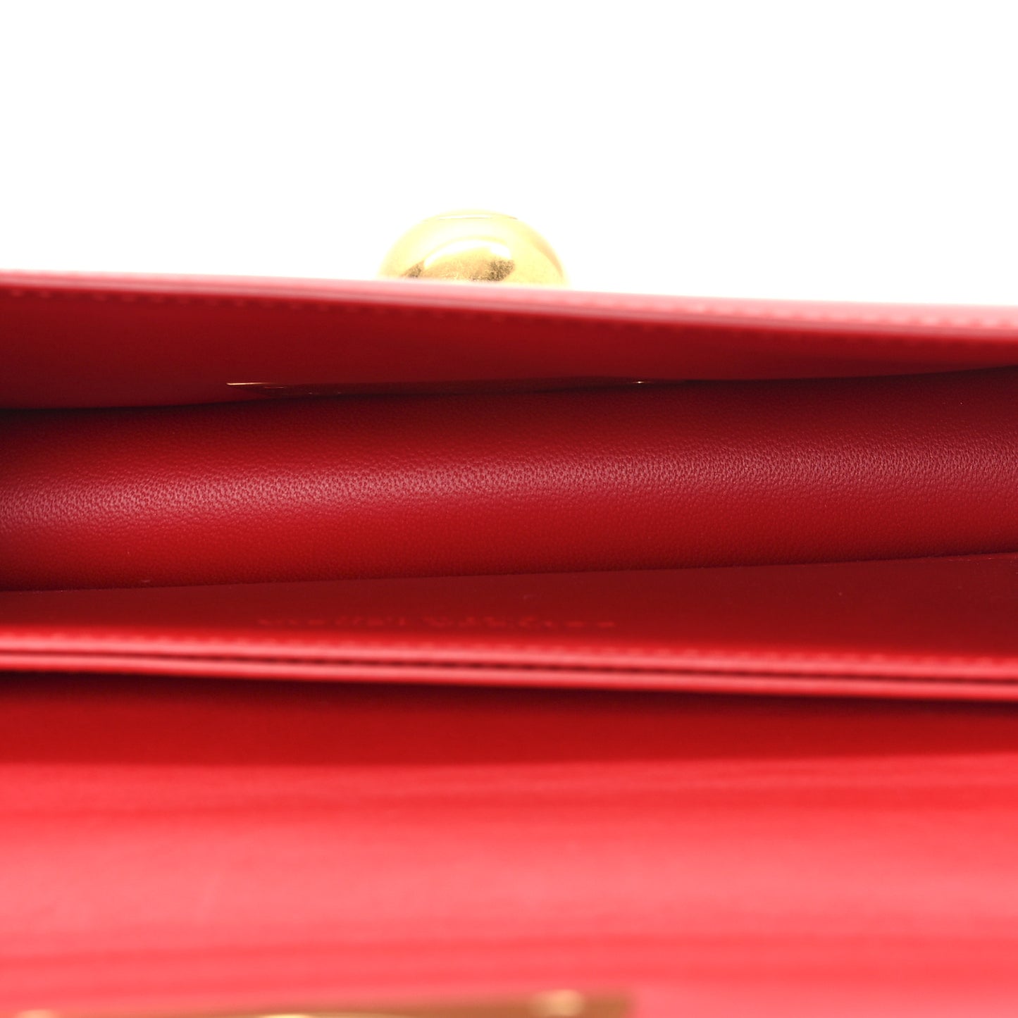 Spazzolato Calfskin Mini Classic BV Bag Bright Red
