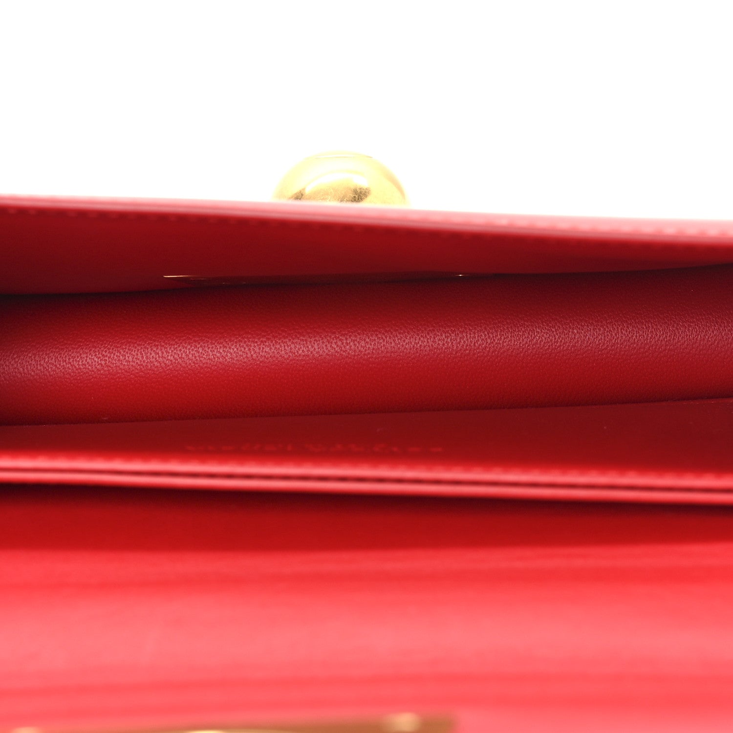 Bottega Veneta Spazzolato Calfskin Mini Classic BV Bag Bright Red 5 of 11