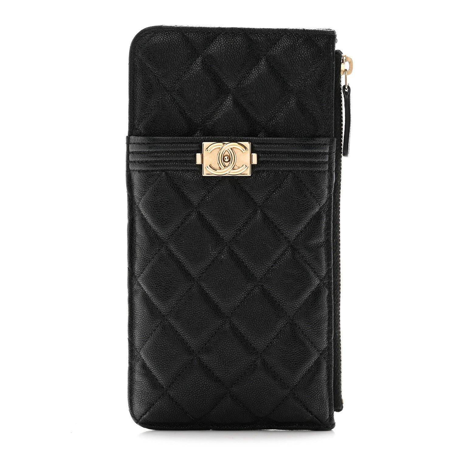 Chanel Caviar Quilted Boy iPhone Pouch Black 1 of 13