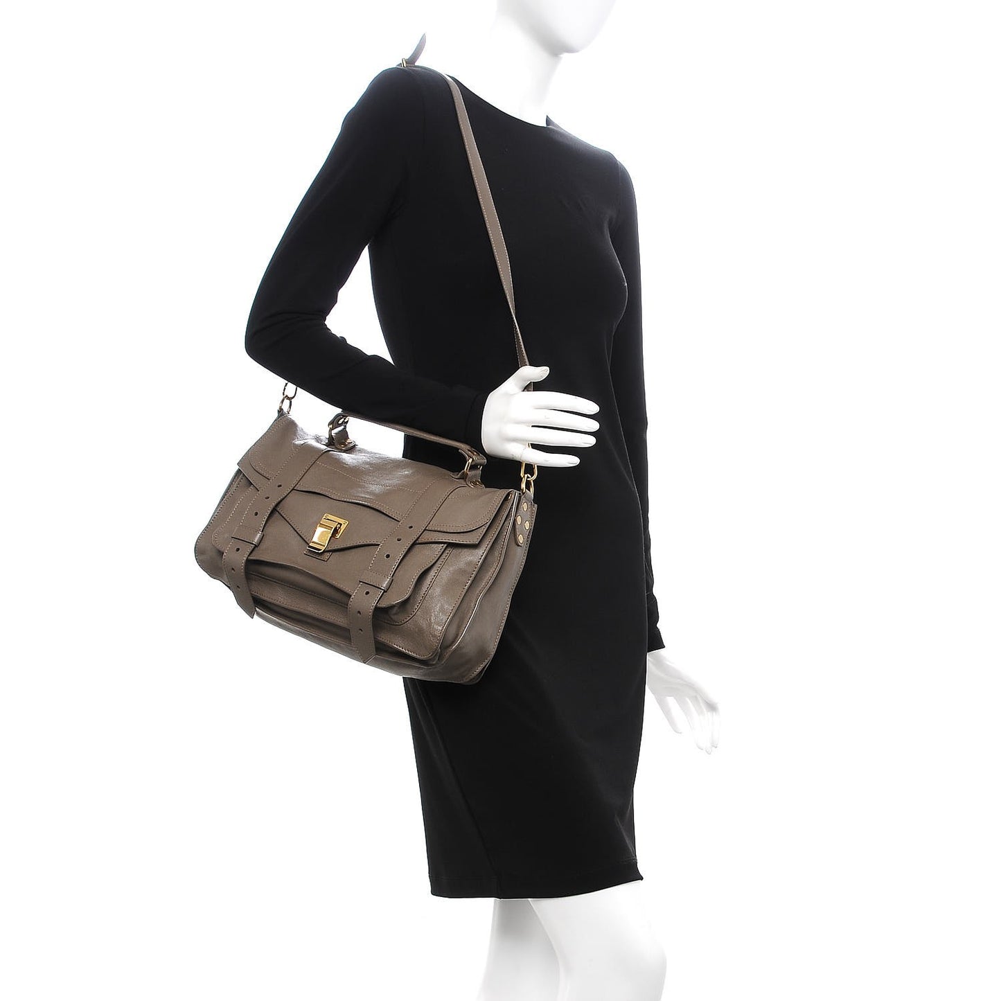 Lambskin Medium PS1 Satchel Smoke