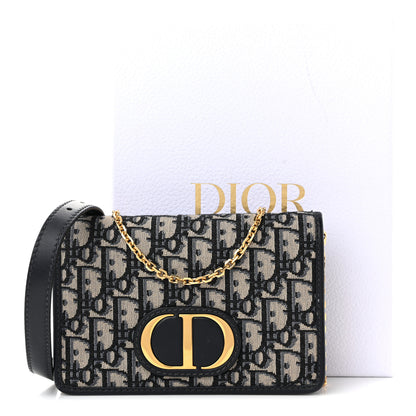 Christian Dior Oblique 30 Montaigne 2-In-1 Pouch Blue 10 of 10