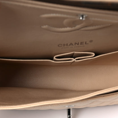Chanel Caviar Quilted Medium Double Flap Beige 5 of 9