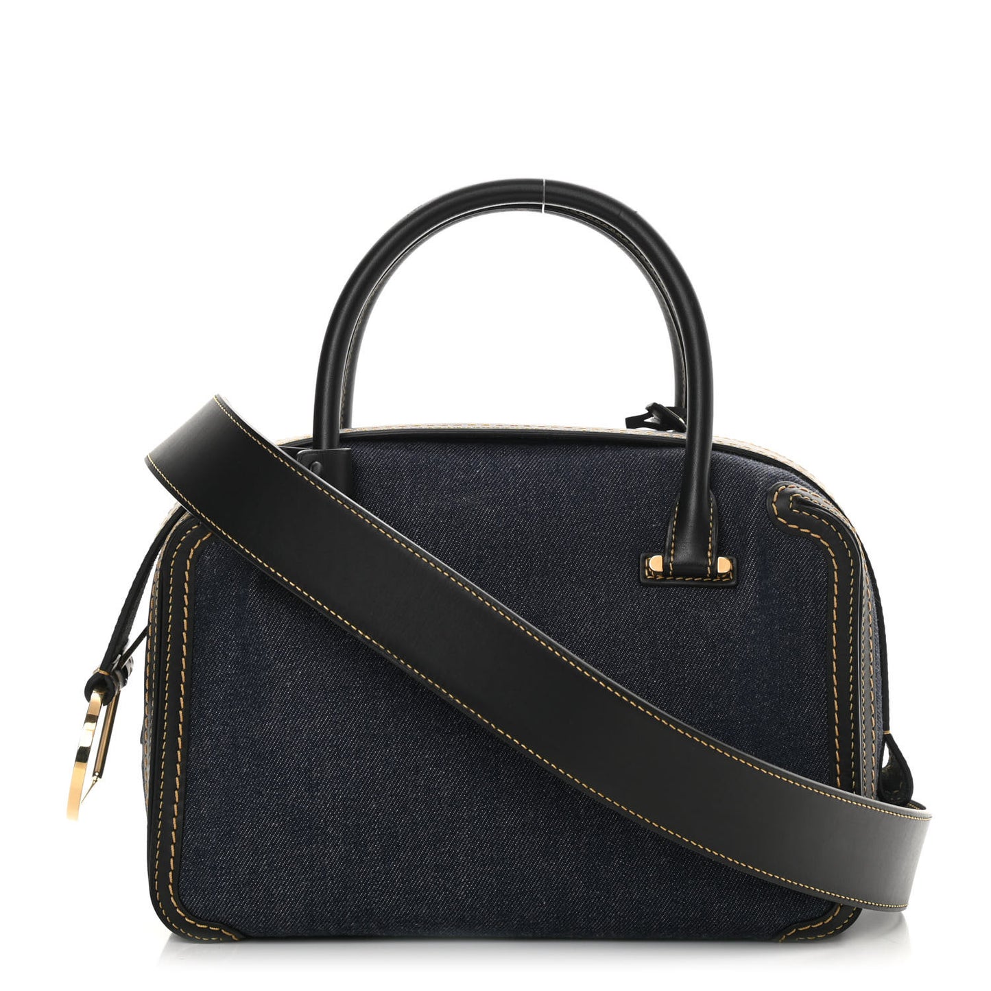 Denim Calfskin Cool Box MM Blue Black