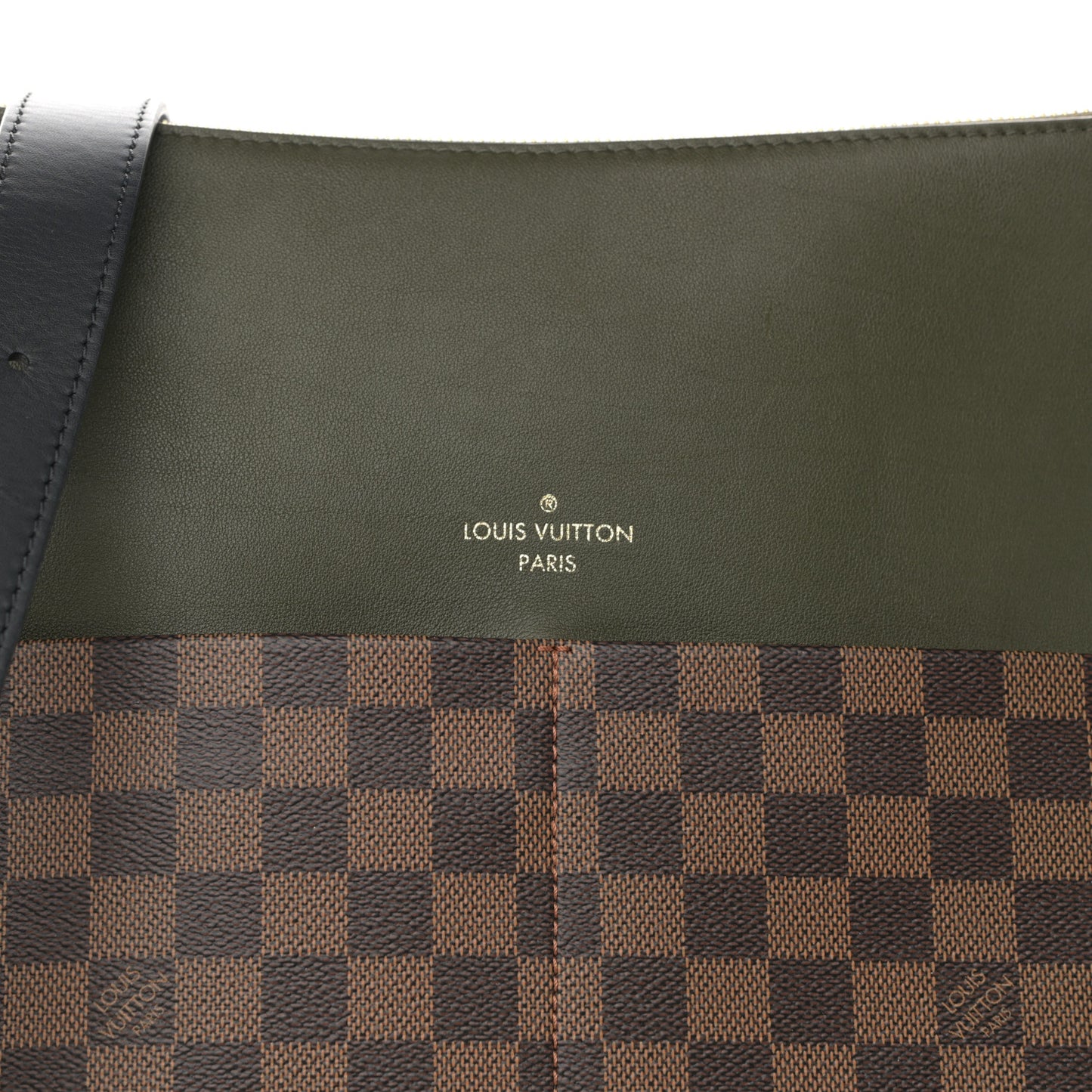 Damier Ebene Calfskin Maida Khaki