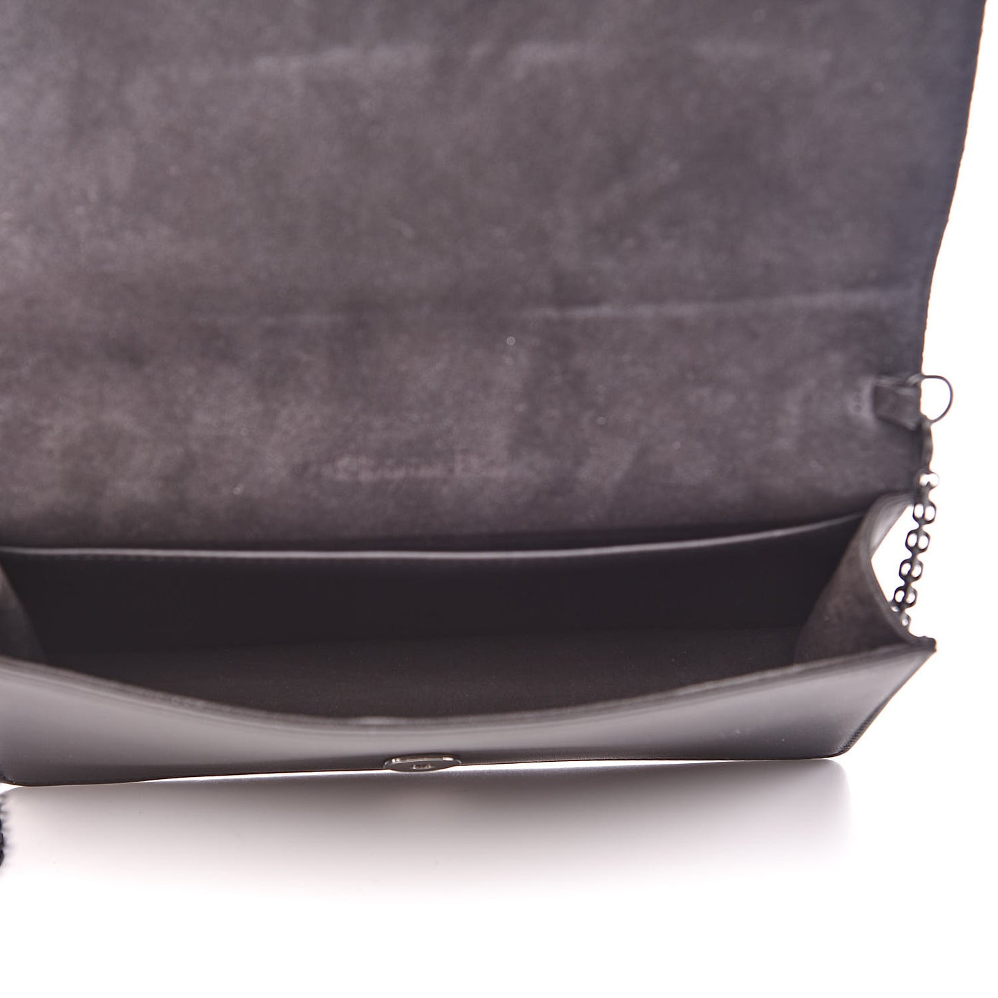 Ultra Matte Calfskin Cannage Lady Dior Clutch Black