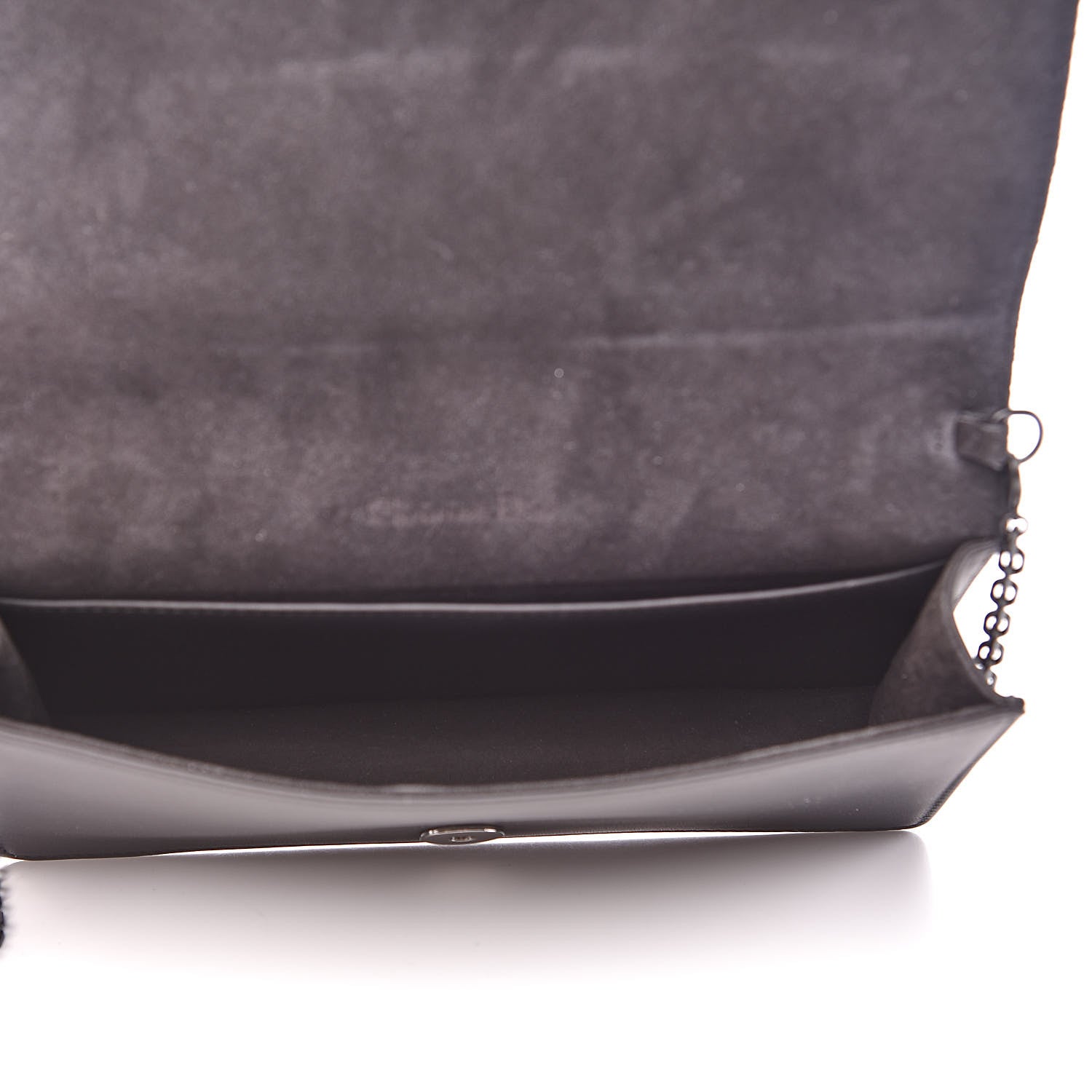 Christian Dior Ultra Matte Calfskin Cannage Lady Dior Clutch Black 5 of 11