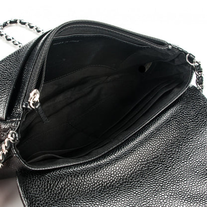 Chanel Caviar Half Moon Wallet On Chain WOC Black 5 of 8