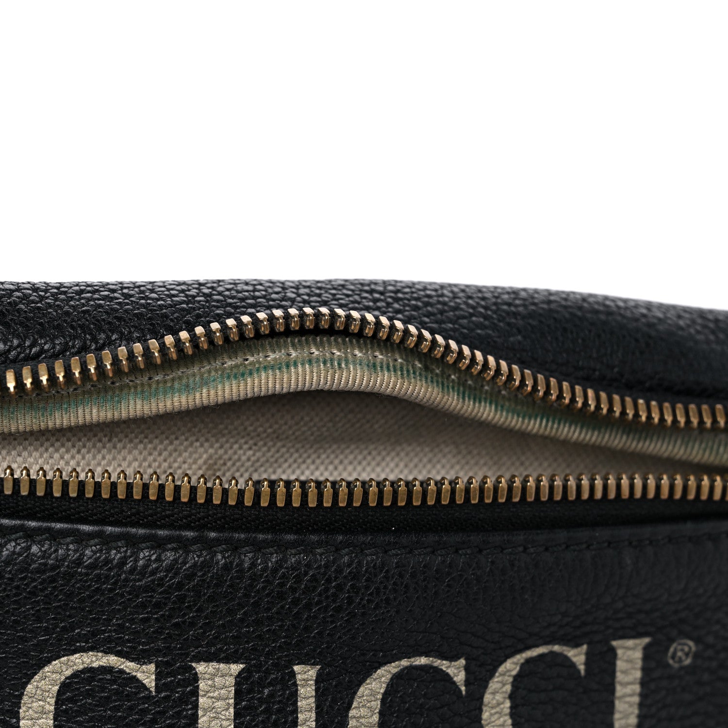 Gucci Grained Calfskin Small Logo Belt Bag Black 10 of 13