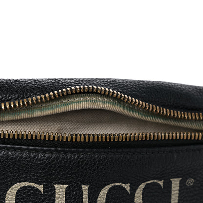 Gucci Grained Calfskin Small Logo Belt Bag Black 10 of 13