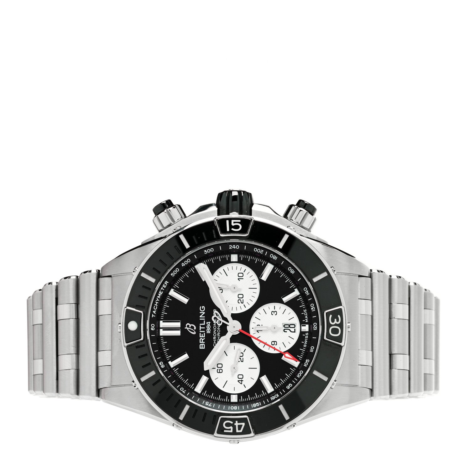 Breitling Stainless Steel 44mm Super Chronomat Automatic Watch Black AB0136 2 of 5