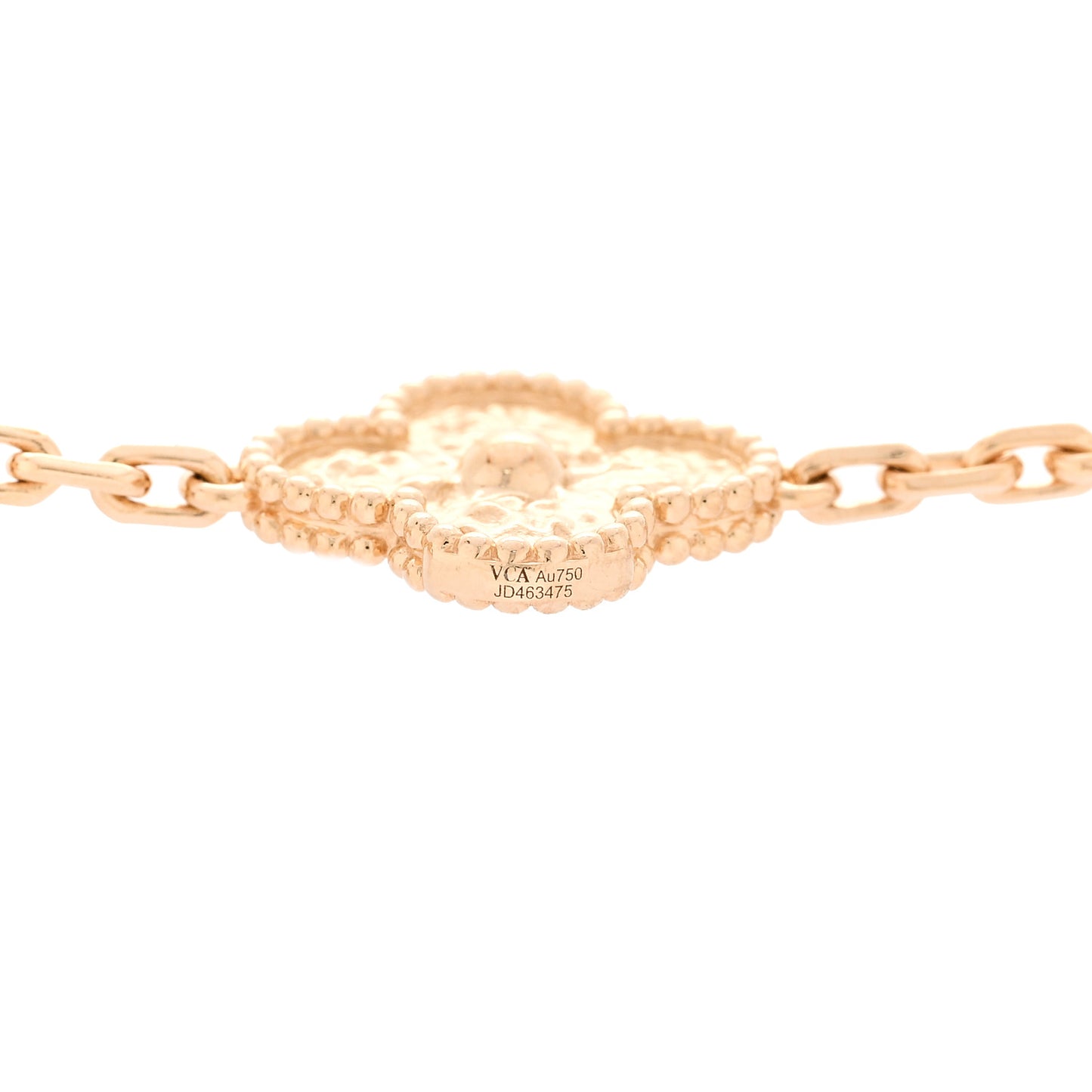18K Yellow Gold 20 Motifs Vintage Alhambra Necklace