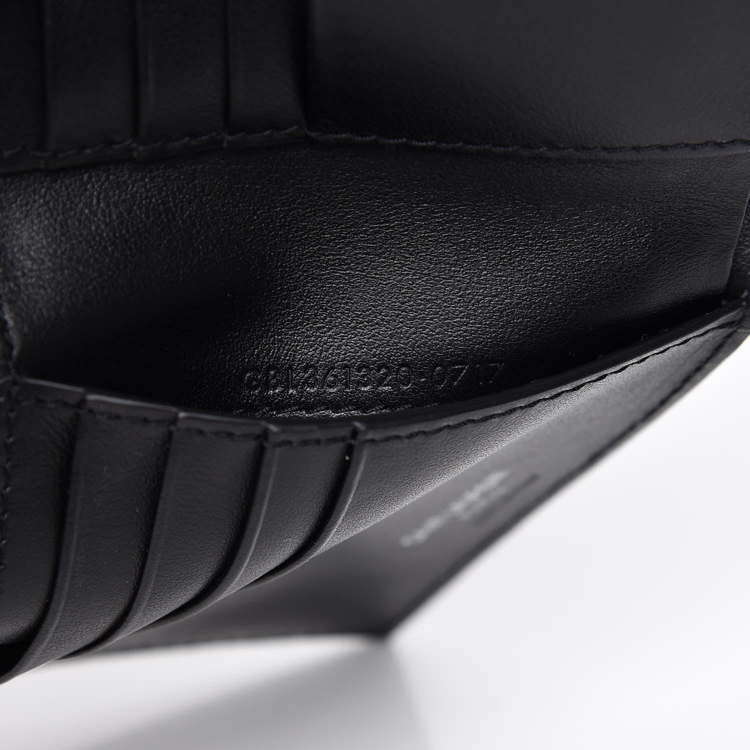 Saint Laurent Calfskin Patch Bifold Wallet Black 7 of 7