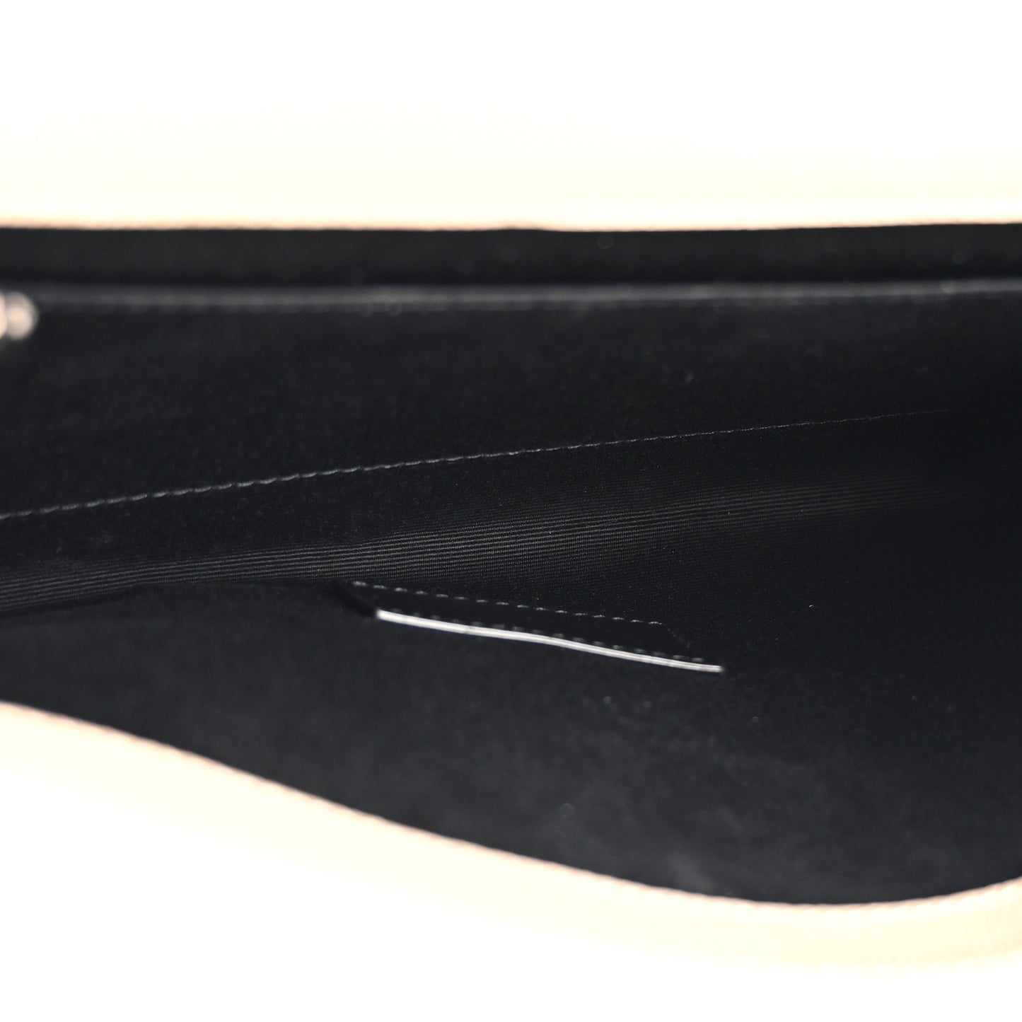Grain De Poudre Matelasse Chevron Monogram Envelope Clutch Dark Beige