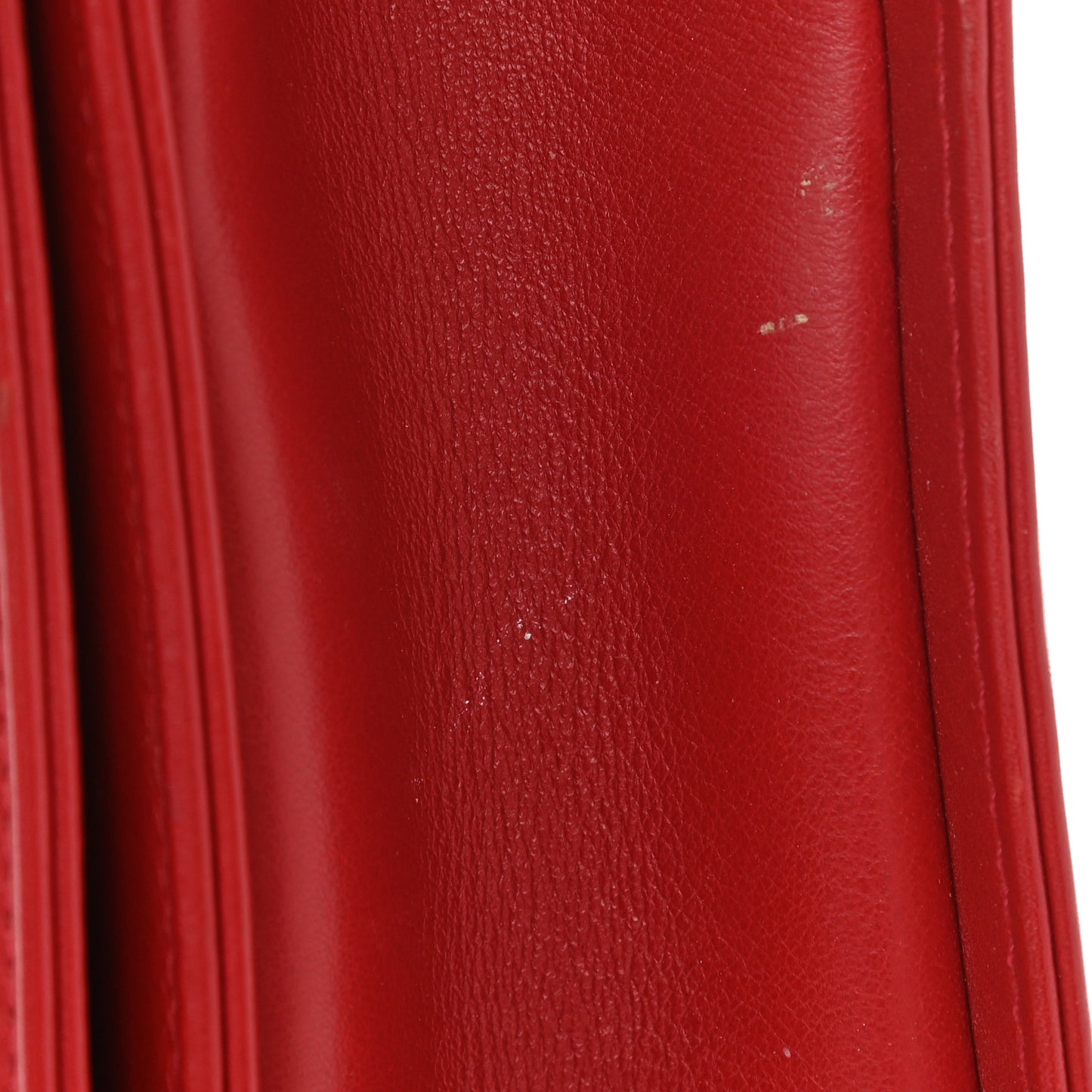 Lambskin Quilted New Medium Boy Flap Dark Red