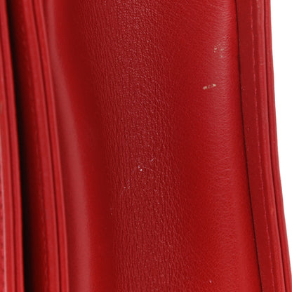 Chanel Lambskin Quilted New Medium Boy Flap Dark Red 10 of 13