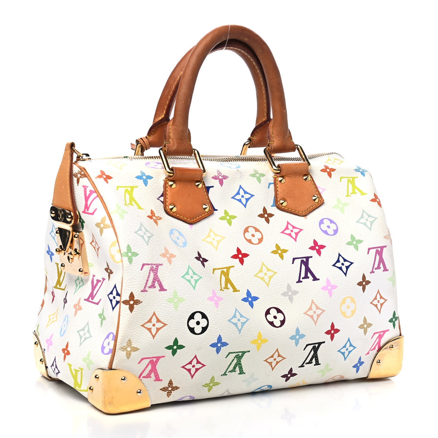 Monogram Multicolor Speedy 30 White
