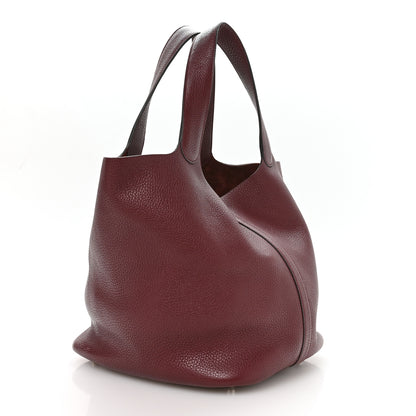 Hermes Taurillon Clemence Picotin Lock 26 GM Bordeaux 3 of 12