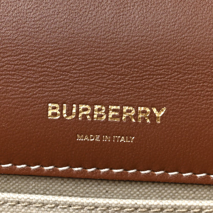 Burberry Calfskin Knit Check Small Lola Bag Dark Birch Brown 6 of 8