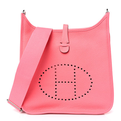 Hermes Taurillon Clemence Evelyne III PM Rose Azalee 2 of 31