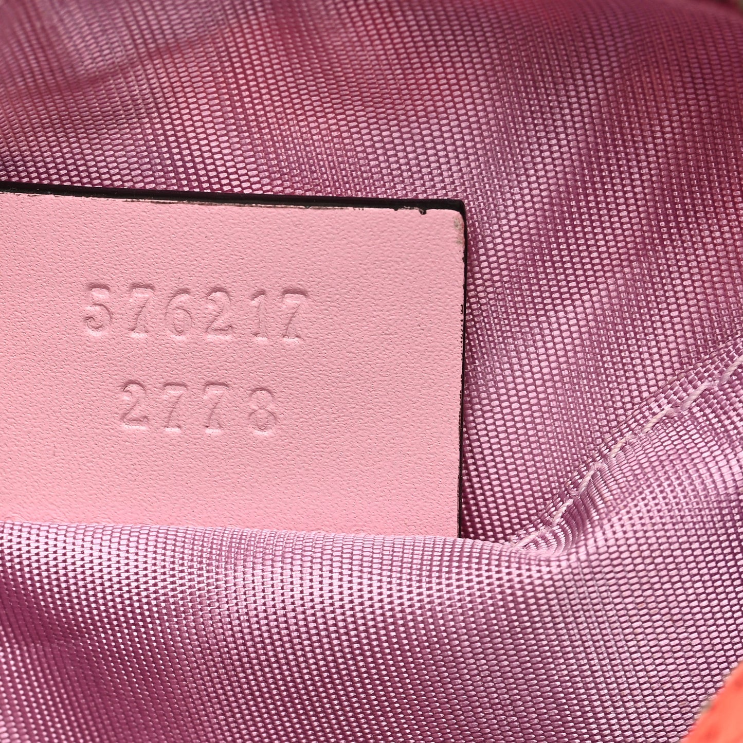 GG Supreme Monogram Strawberry Cosmetic Case