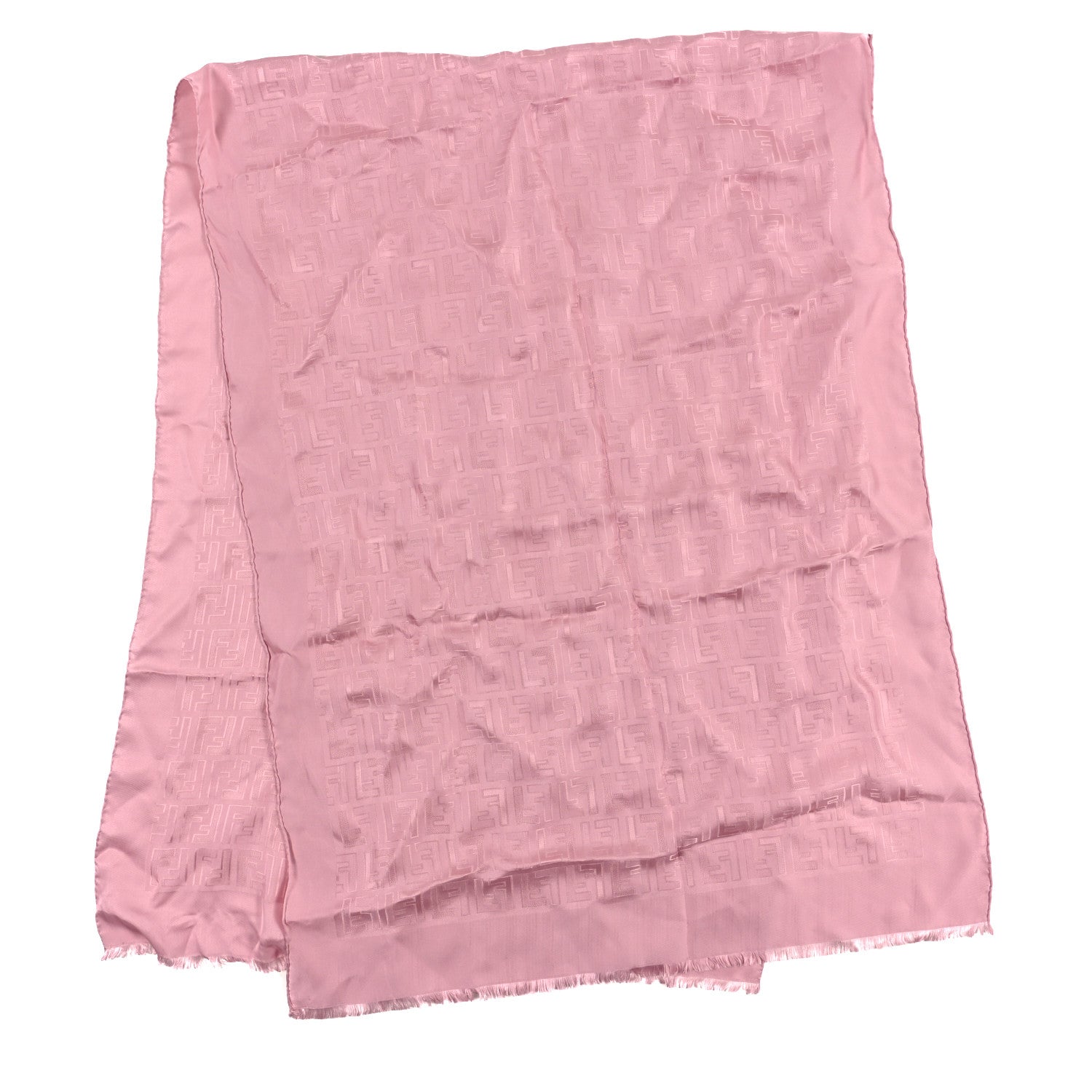 Fendi Silk FF Scarf Pink 2 of 3