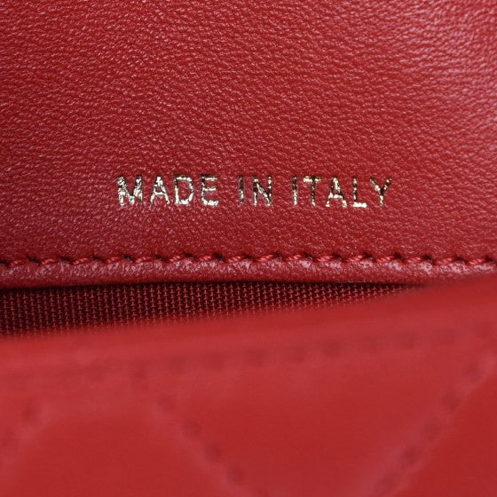 Chanel Lambskin Quilted Boy Wallet On Removable Chain WOC Red 7 of 9