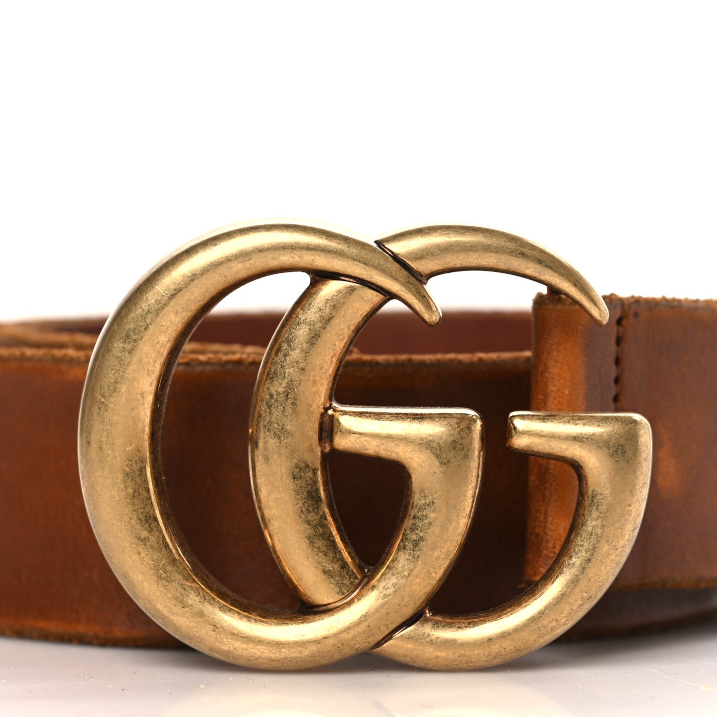 Faded Calfskin Double G 40mm Belt 95 38 Cuir