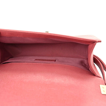 Chanel Caviar Chevron Quilted Medium Boy Flap Pink 9 of 14