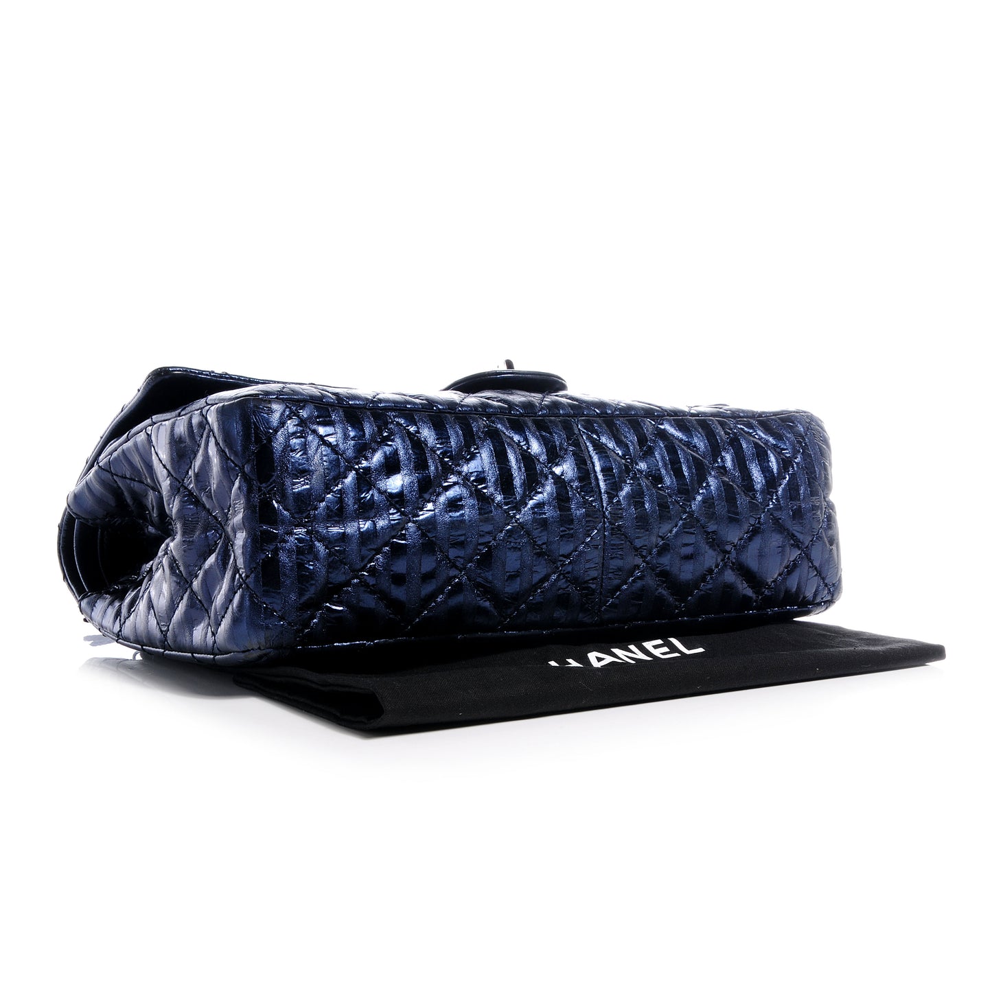 Metallic Striped 2.55 Reissue 226 Flap Blue