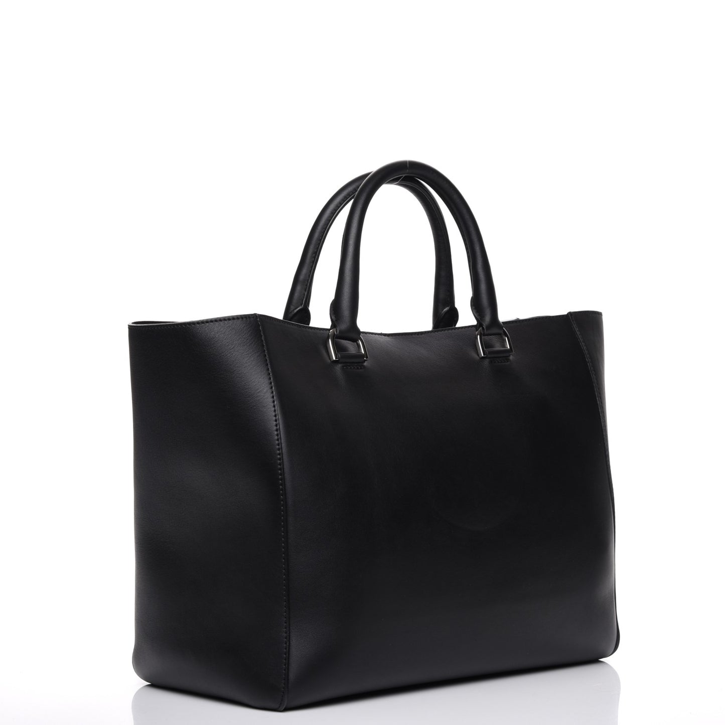 Silky Calf Oversized Willow Tote Black