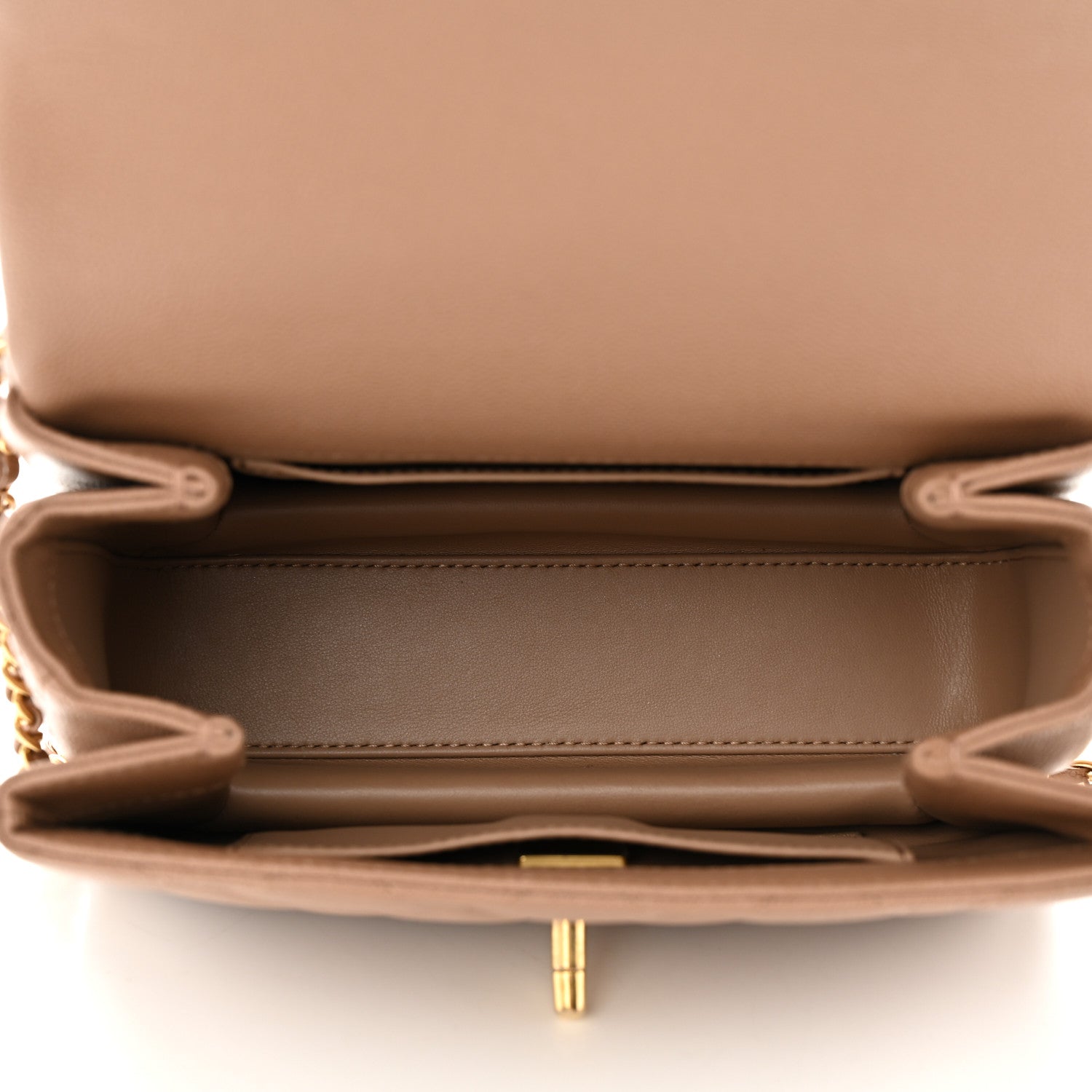 Chanel Caviar Quilted Mini Coco First Flap Beige 5 of 10