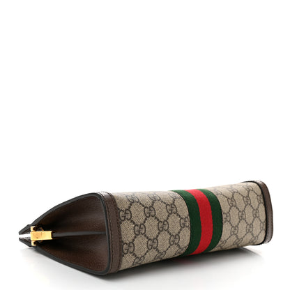 Gucci GG Supreme Monogram Web Medium Ophidia Chain Shoulder Bag Brown 4 of 10