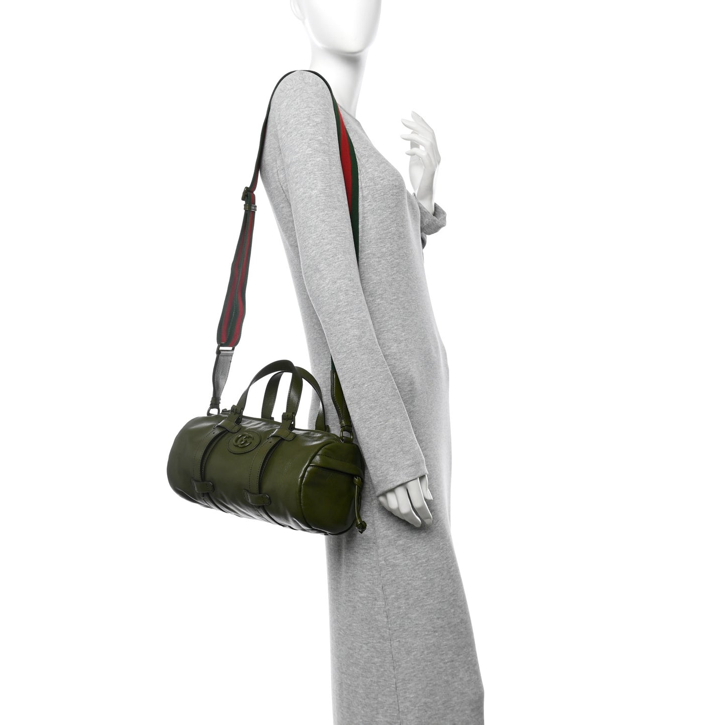 Piuma Lux Energy Monochrome Web Duffle Bag Green