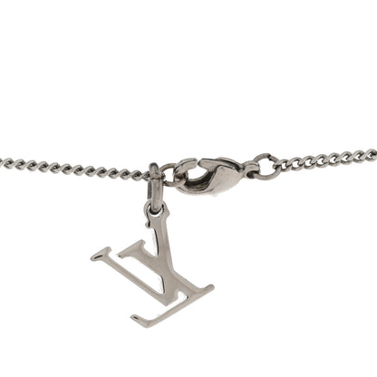 Louis Vuitton Zamac Palladium Monogram Charms Necklace Silver 5 of 8