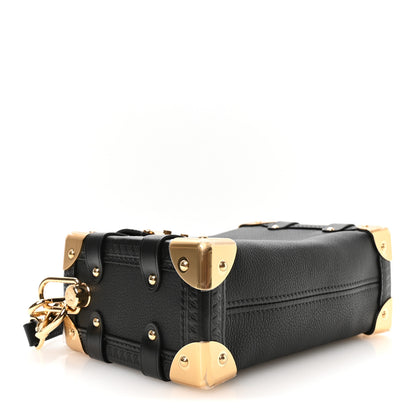 Louis Vuitton Grained Calfskin Side Trunk PM Black 4 of 10