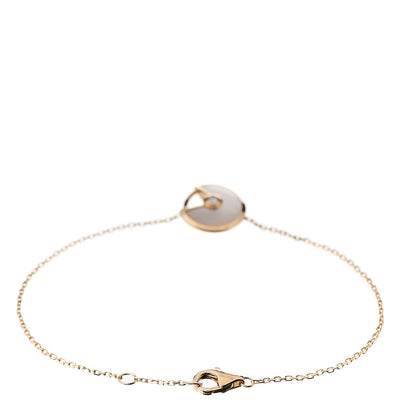 Cartier 18K Yellow Gold Diamond Mother of Pearl Amulette de Cartier Bracelet 2 of 4