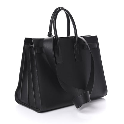 Saint Laurent Grained Calfskin Large Sac De Jour Carryall Black 4 of 10