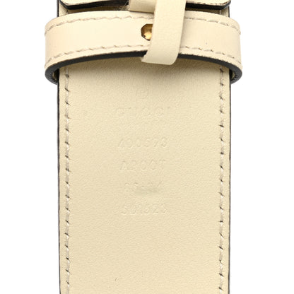Gucci Calfskin Double G 40mm Belt 85 34 Mystic White 5 of 8