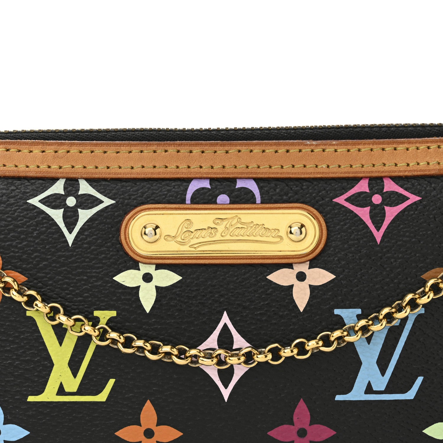 Louis Vuitton Monogram Multicolor Pochette Milla MM Black 8 of 10