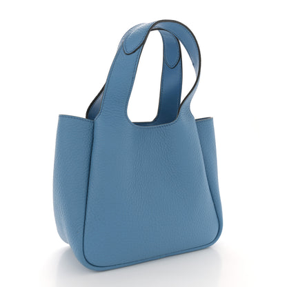 Prada Vitello Daino Soft Mini Dynamique Tote Cobalto 3 of 13