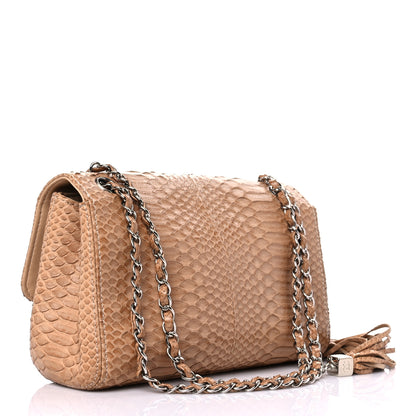 Chanel Python Medium Soho Tassel Flap Beige 3 of 16