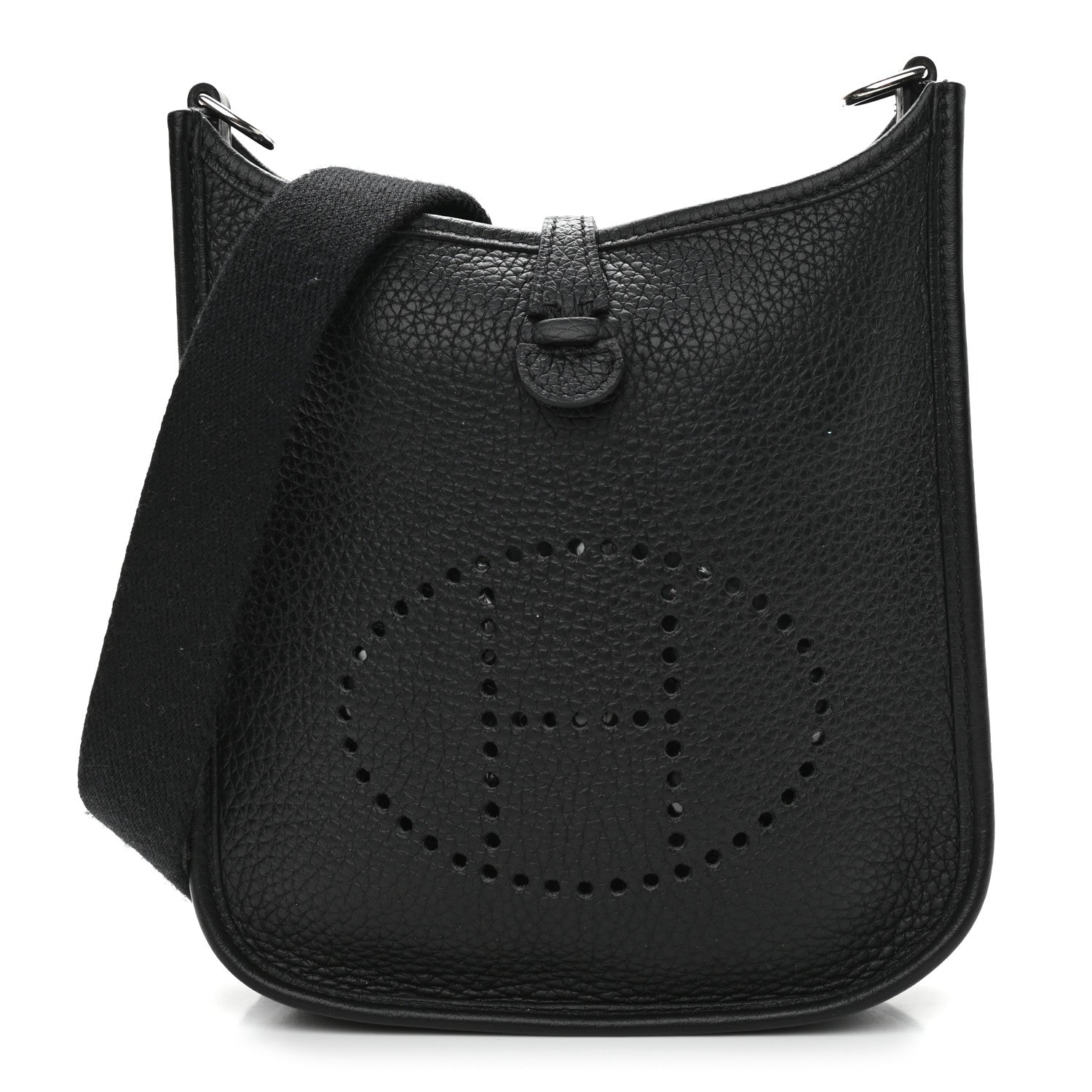 Hermes Taurillon Clemence Evelyne TPM Black 1 of 11