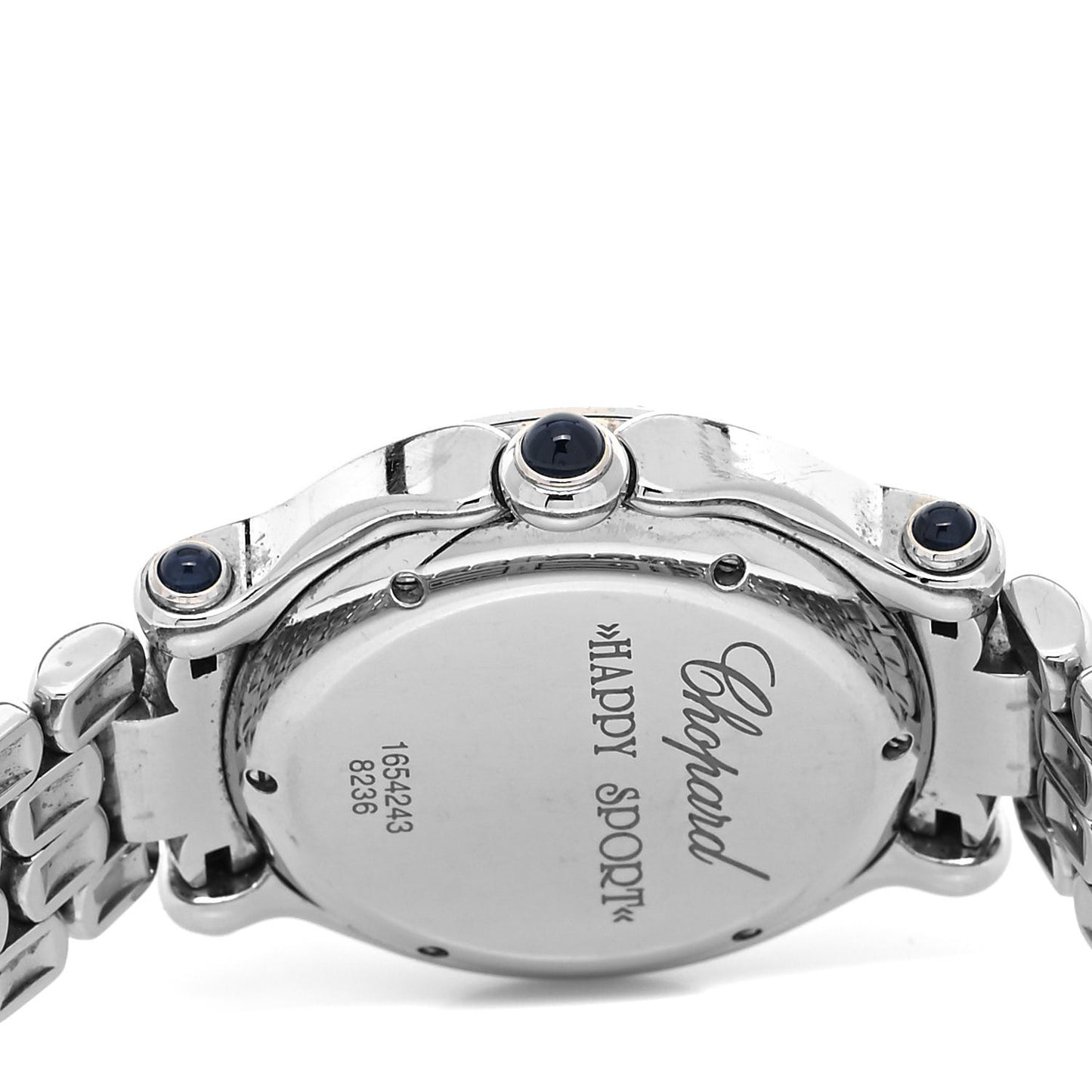 Stainless Steel Diamond Pave Bezel 32mm Happy Sport Quartz Watch