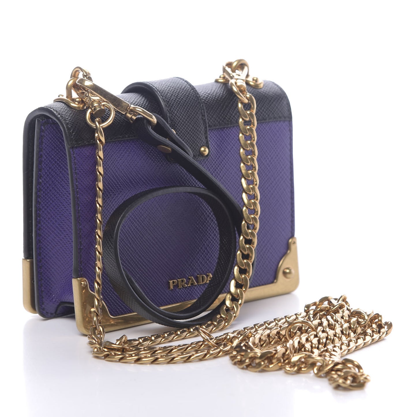 Saffiano Astrology Mini Cahier Bag Viola Black