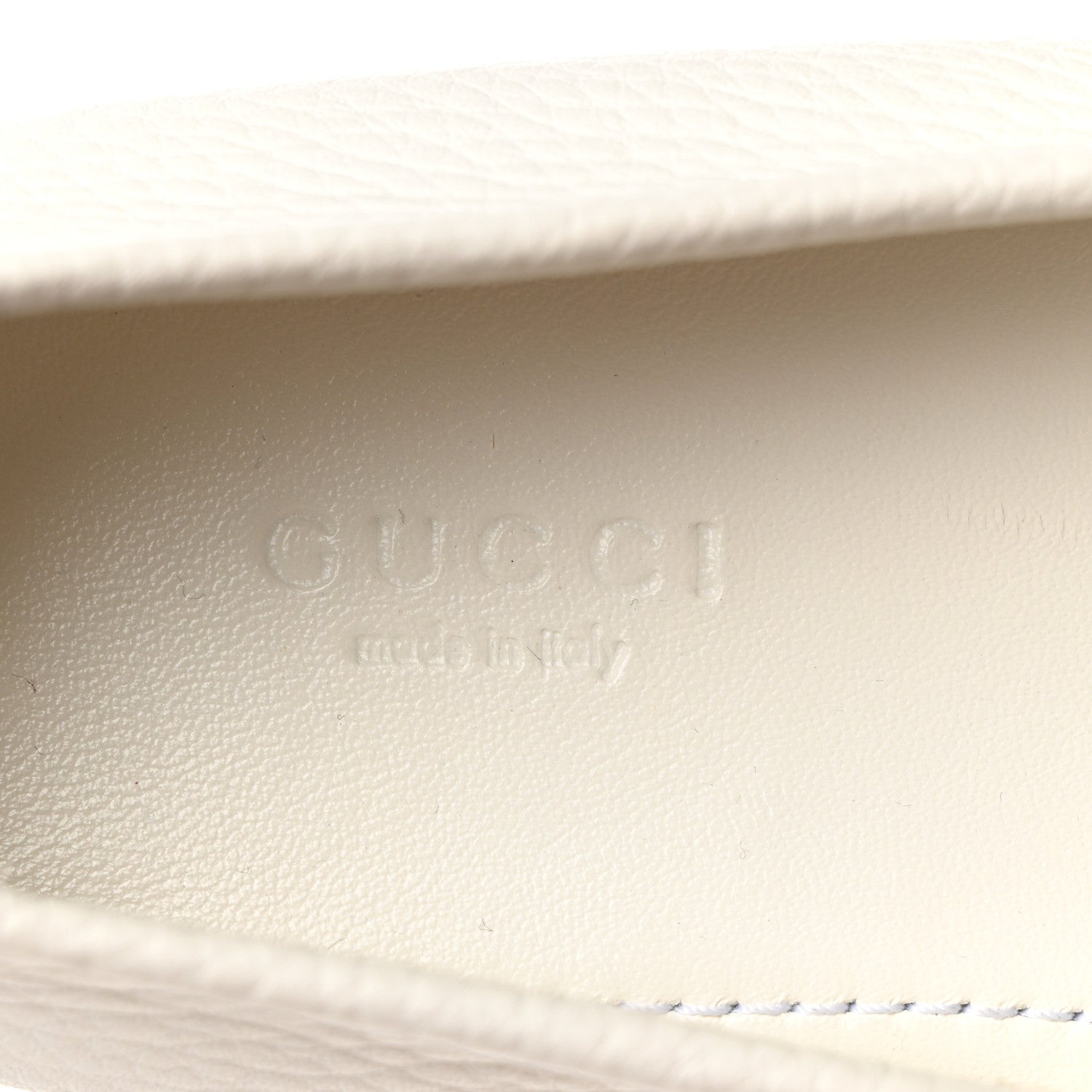 Gucci Road Calfskin Web Womens Horsebit Driver Loafers 37 Great White 6 of 9