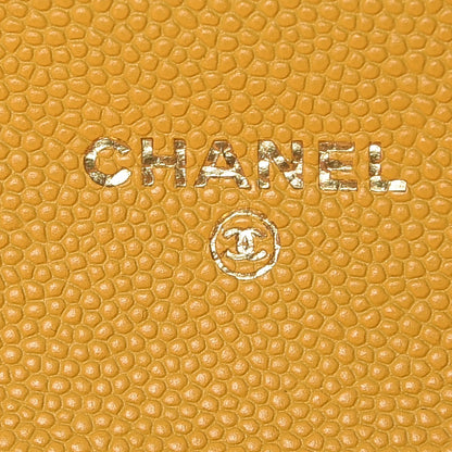 Chanel Caviar Quilted Flap Card Holder Yellow 6 of 9