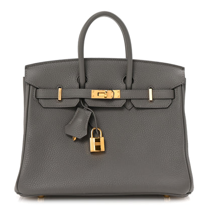 Hermes Togo Birkin 25 Gris Meyer 1 of 10